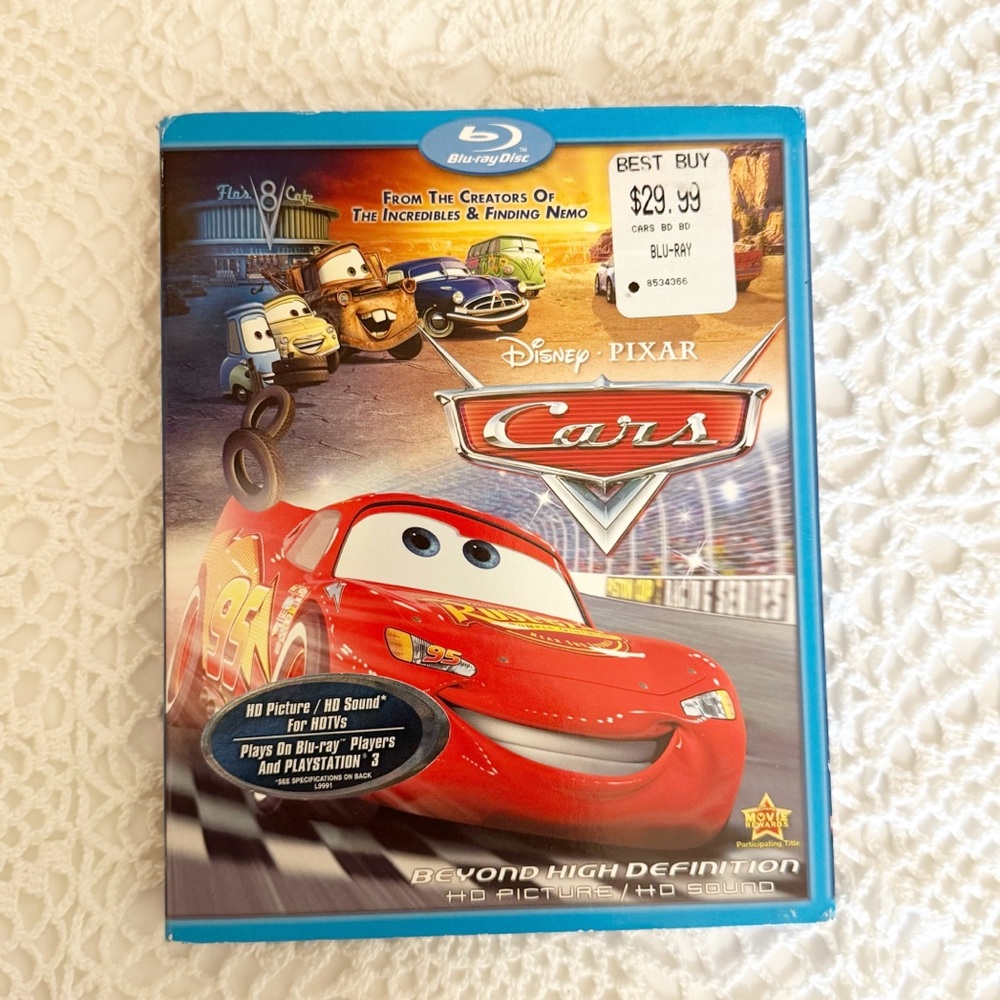 Disney Pixar Cars Blu-ray Clean Disc